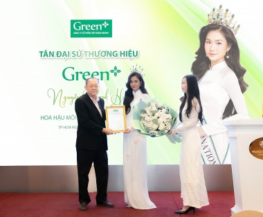 Hoa hậu Nguyễn Thanh Hà trở thành đại sứ thương hiệu GREEN+ nhiệm kỳ 2024-2029