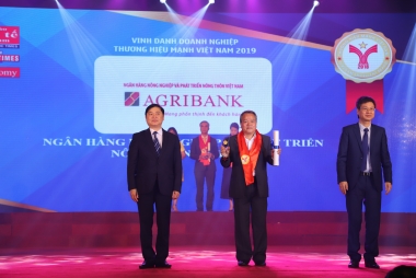 Agribank được vinh danh Thương hiệu Mạnh Việt Nam 2018