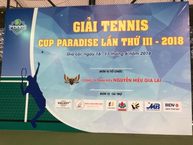 Sôi động khai mạc giải tennis cup PARADISE lần thứ III