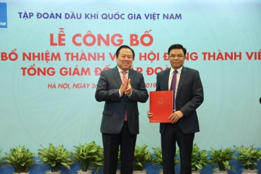 Bổ nhiệm ông Lê Mạnh Hùng giữ chức Tổng Giám đốc Tập đoàn Dầu khí Việt Nam
