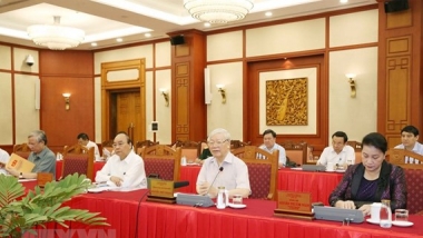 Đến 27/9/2020, Bộ Chính trị đã làm việc với tất cả 67 đảng bộ trực thuộc Trung ương
