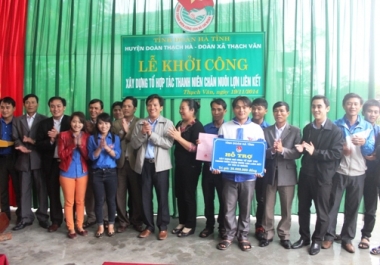 Hà Tĩnh: Khởi công xây dựng tổ hợp tác thanh niên chăn nuôi lợn liên kết