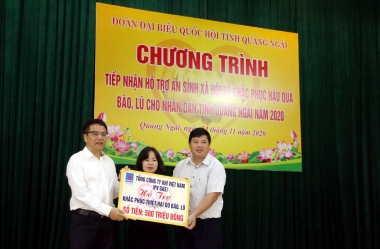 PV GAS tham gia Chương trình ủng hộ đồng bào tại Quảng Ngãi