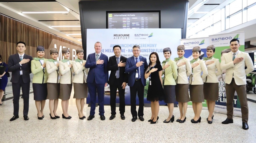 Bamboo Airways khai thác đường bay thẳng Hà Nội - Melbourne đầu tiên trong lịch sử hàng không Việt