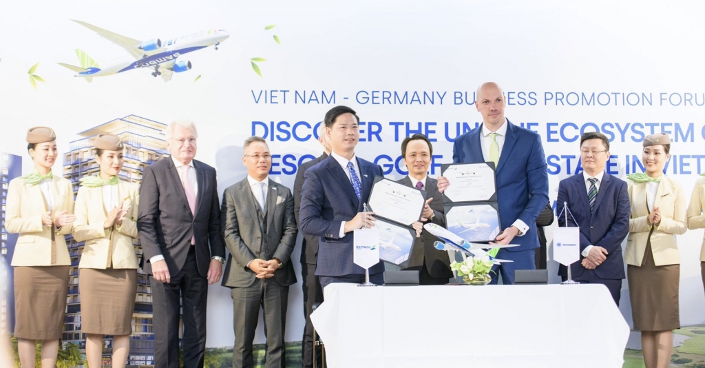Bamboo Airways ký kết loạt thoả thuận hợp tác chiến lược trong diễn đàn xúc tiến đầu tư lớn tại Đức