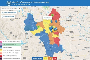 Ra mắt Bản đồ thông tin dịch tễ COVID-19 Hà Nội