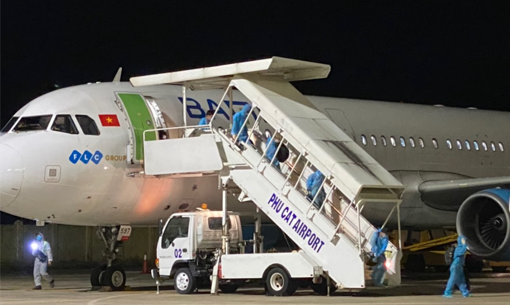 Bamboo Airways đưa 192 công dân Bình Định từ TP. Hồ Chí Minh về quê