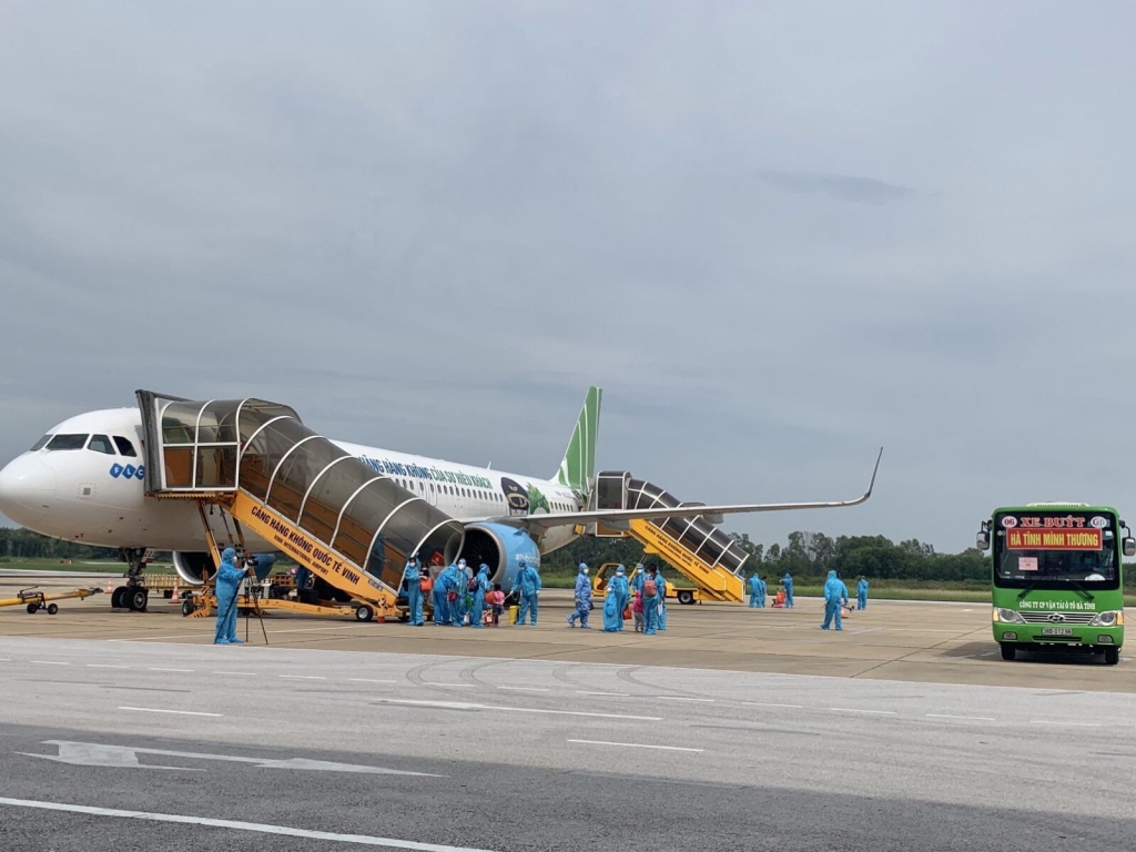 ﻿Bamboo Airways đưa gần 1.500 công dân Hà Tĩnh hồi hương sau chuỗi 7 chuyến bay