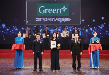 GREEN+ tiếp tục được vinh danh top 10 nhãn hiệu nổi tiếng Việt Nam năm 2024 - nhóm ngành dược phẩm