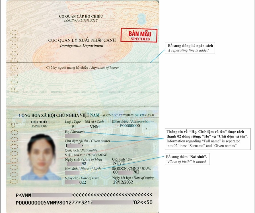 Gỡ khó cho công dân, bắt đầu cấp hộ chiếu có bổ sung thông tin “nơi sinh”