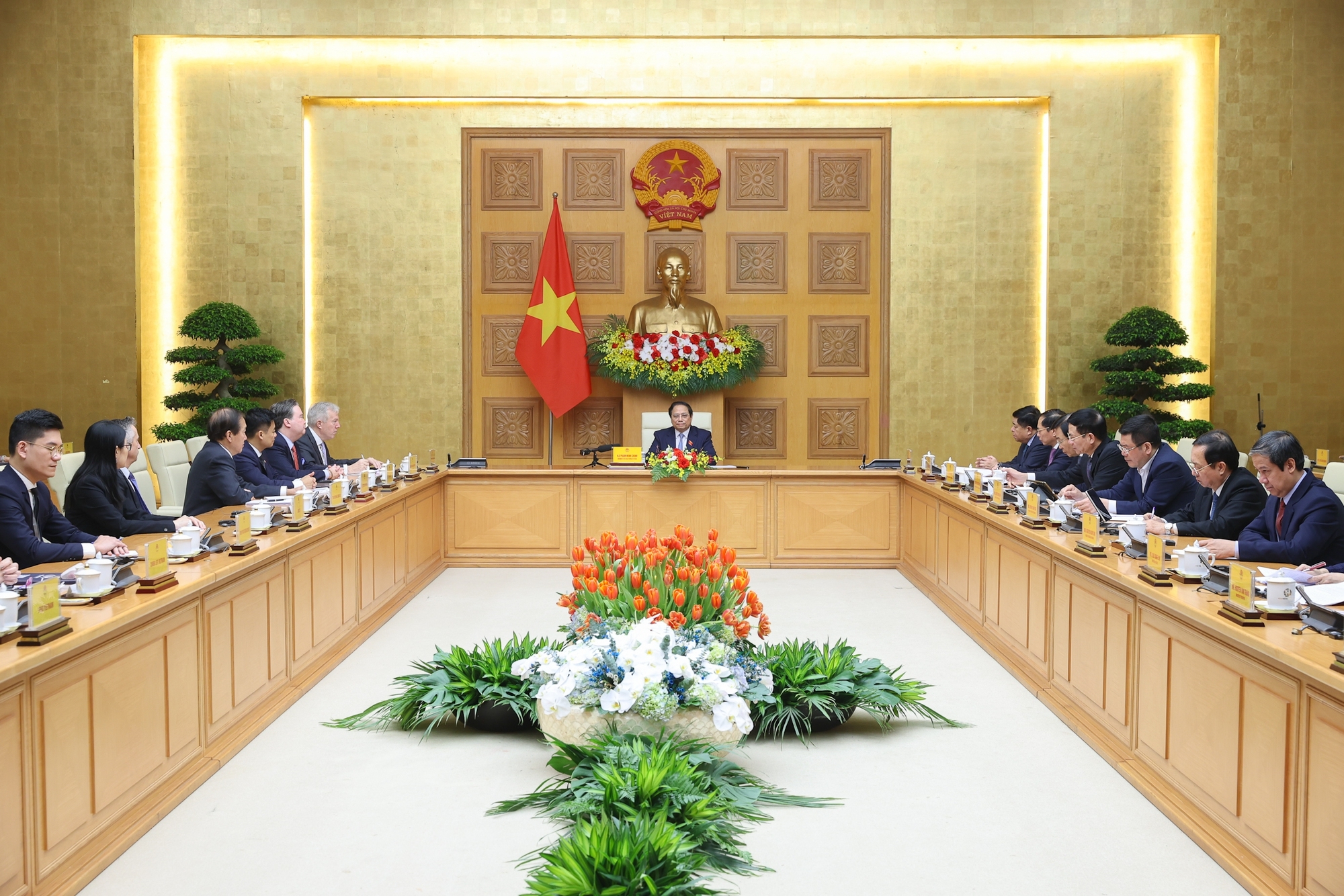 Chính phủ Việt Nam cam kết "3 bảo đảm", "3 cùng", để hỗ trợ doanh nghiệp Hoa Kỳ tham gia đầu tư, kinh doanh