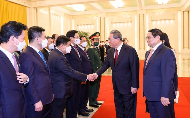 Lễ đón chính thức Thủ tướng Phạm Minh Chính thăm Trung Quốc