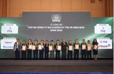 Công bố Bảng xếp hạng VIX50 – Top 50 Công ty Đại chúng uy tín và hiệu quả năm 2023