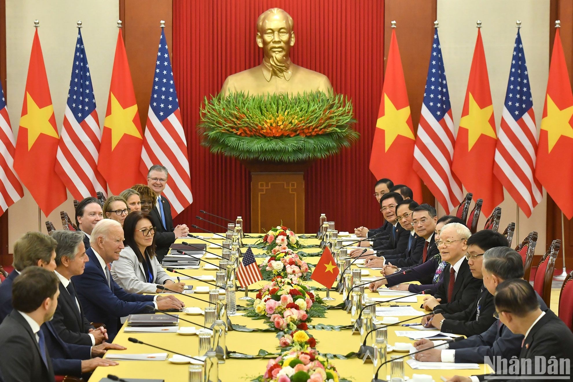 Việt Nam và Hoa Kỳ nâng tầm Quan hệ Đối tác chiến lược toàn diện vì hòa bình, hợp tác, phát triển bền vững