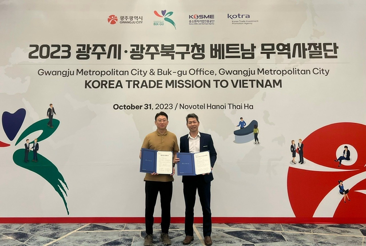 Mở ra nhiều cơ hội hợp tác thương mại mới giữa Đoàn doanh nghiệp Quận Buk-Gu và TP. Gwangju-Hàn Quốc với các doanh nghiệp nhập khẩu Việt Nam