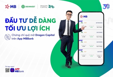 MB hợp tác cùng Digi Invest phân phối sản phẩm quỹ mở Dragon Capital trên App MBBank