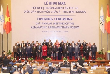 Khai mạc Diễn đàn hợp tác Nghị viện châu Á-Thái Bình Dương lần thứ 26