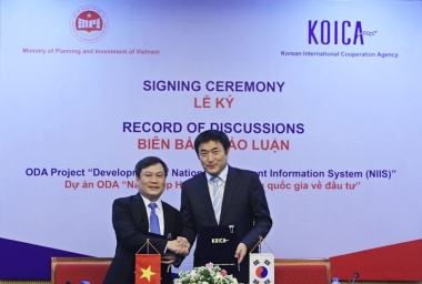 KOICA tài trợ 5,5 triệu USD phát triển hệ thống thông tin về đầu tư tại Việt Nam