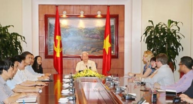Tổng Bí thư Nguyễn Phú Trọng trả lời phỏng vấn báo chí Hoa Kỳ