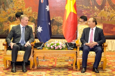 Thủ tướng mong muốn Australia tiếp tục ủng hộ lập trường của ASEAN và Việt Nam trong vấn đề Biển Đông