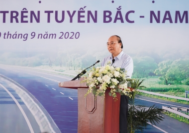Thủ tướng Nguyễn Xuân Phúc dự lễ khởi công dự án Mai Sơn - Quốc lộ 45
