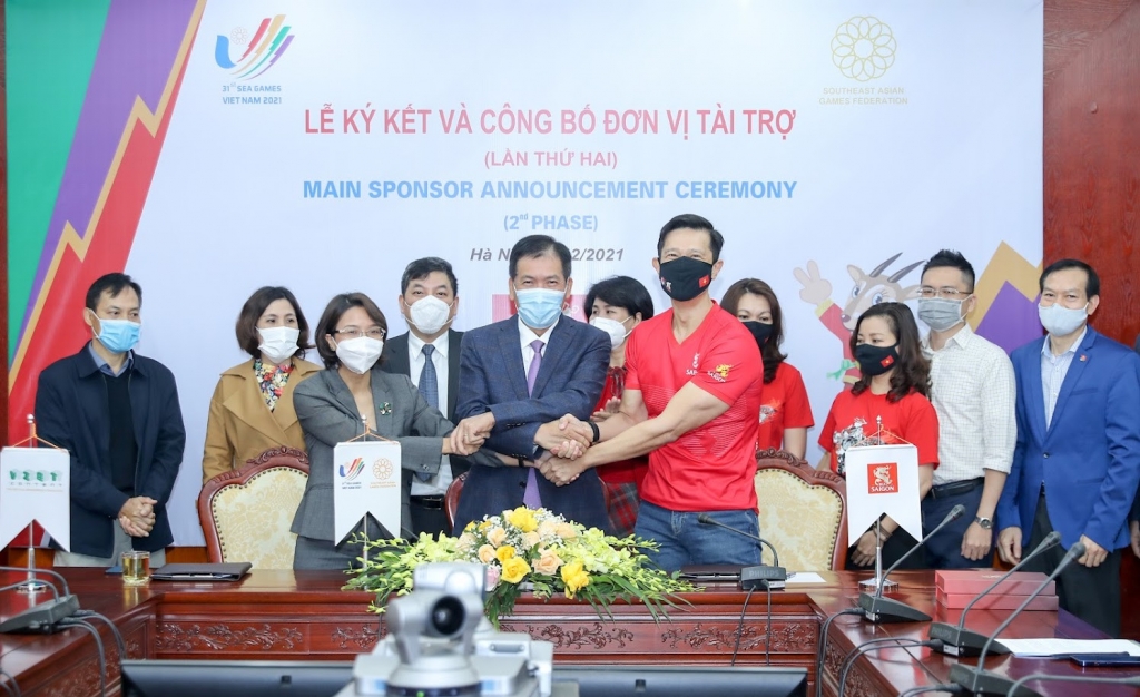 Lễ công bố nhà tài trợ kim cương cho SEA Games 31, tại Việt Nam.