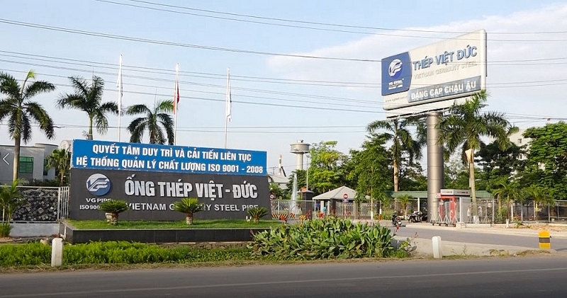 Nhà máy sản xuất ống thép trong KCN Bình Xuyên, tỉnh Vĩnh Phúc
