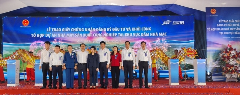 Quảng Ninh trao Giấy chứng nhận đầu tư và khởi công Tổ hợp nhà máy sản xuất công nghiệp gần 2800 tỷ đồng