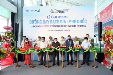 Bamboo Airways chính thức khai trương đường bay Rạch Giá - Phú Quốc