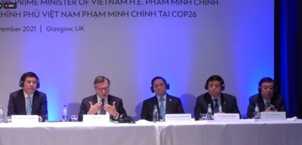 Đối thoại tại COP26 với Thủ tướng Việt Nam: Kiến tạo tương lai thịnh vượng và bền vững