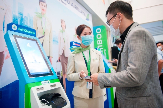 Bamboo Airways nâng cấp nhiều tính năng trong hệ thống kiosk check-in tại các sân bay