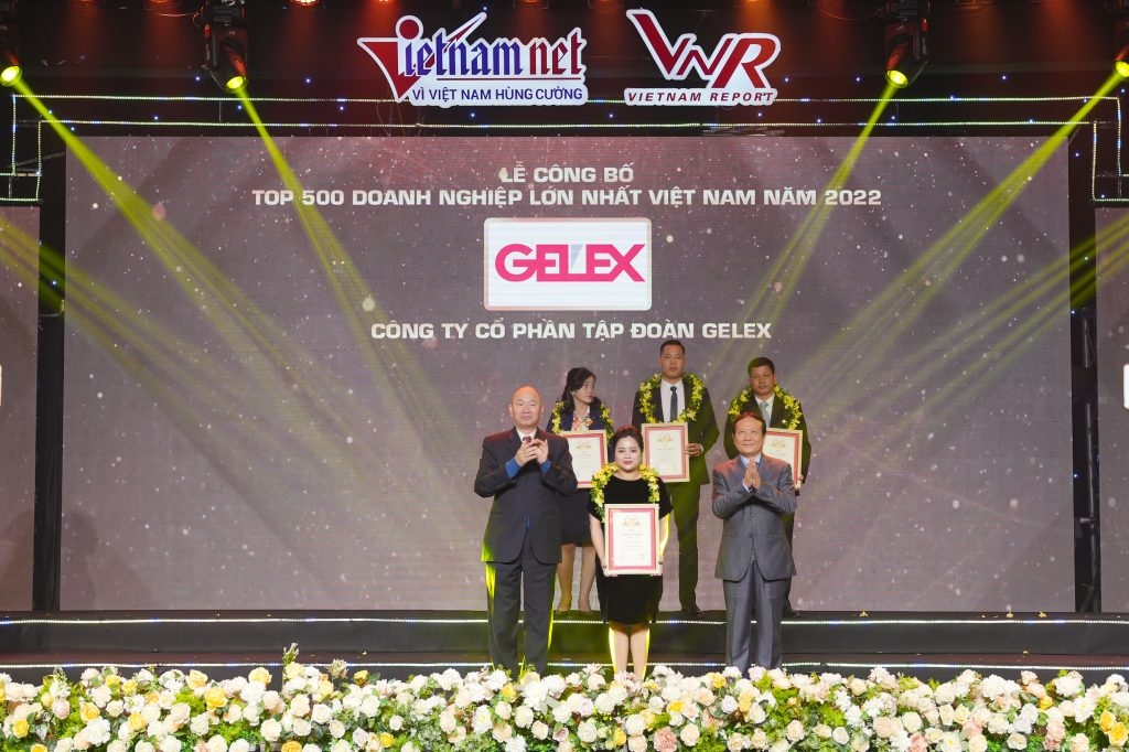 GELEX liên tiếp 3 năm lọt Top 50 Doanh nghiệp lớn nhất Việt Nam 2022