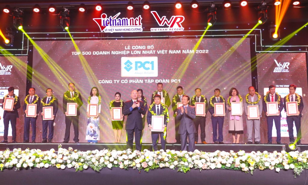 PC1 lọt Top 500 Doanh nghiệp lớn nhất Việt Nam lần thứ 8 liên tiếp