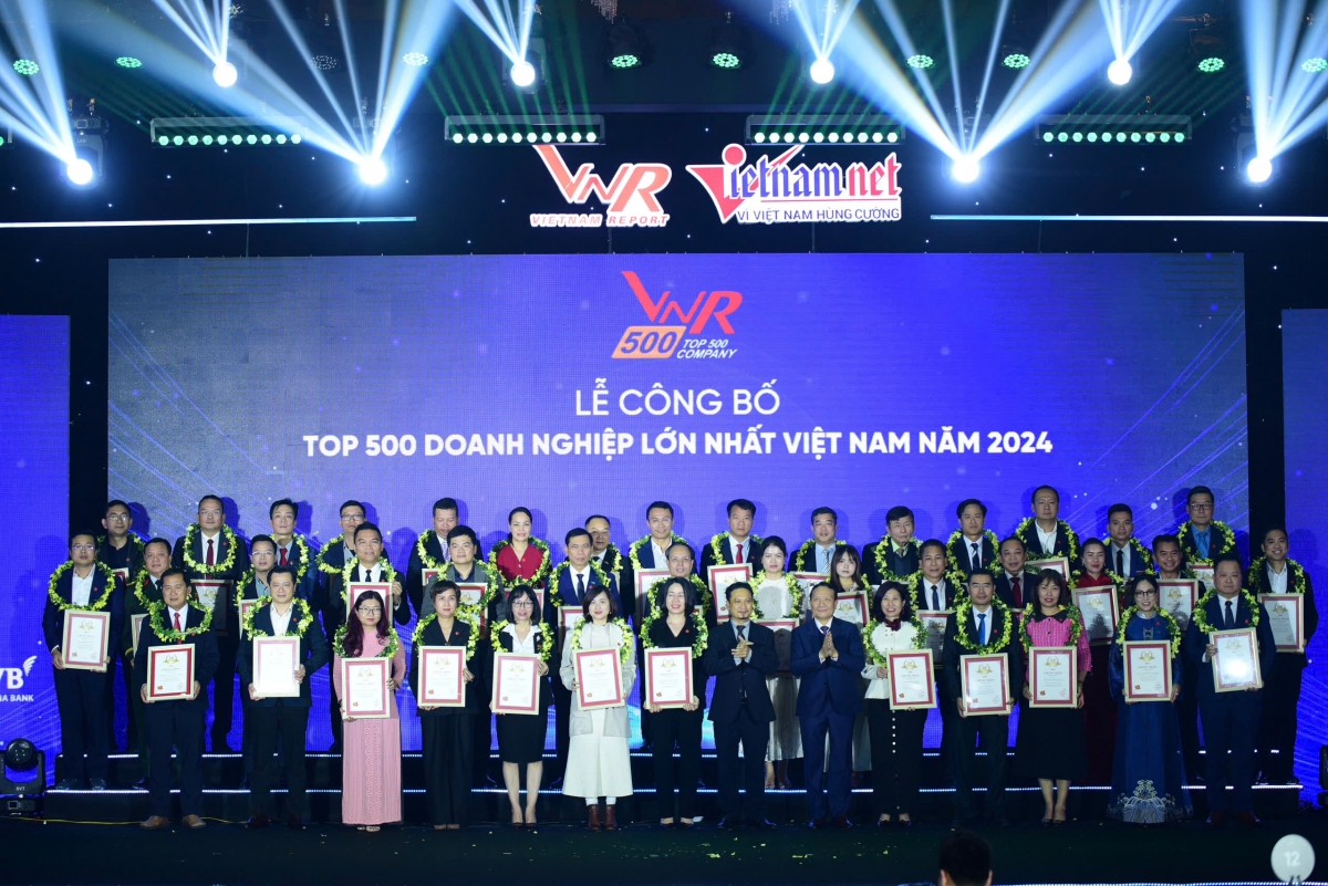 Vinh danh Top 500 doanh nghiệp lớn nhất Việt Nam và Top các doanh nghiệp uy tín dần đầu ngành năm 2024