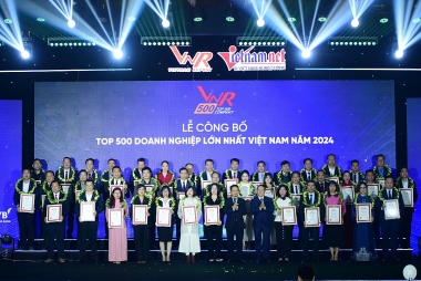 Vinh danh Top 500 doanh nghiệp lớn nhất Việt Nam và Top các doanh nghiệp uy tín dần đầu ngành năm 2024