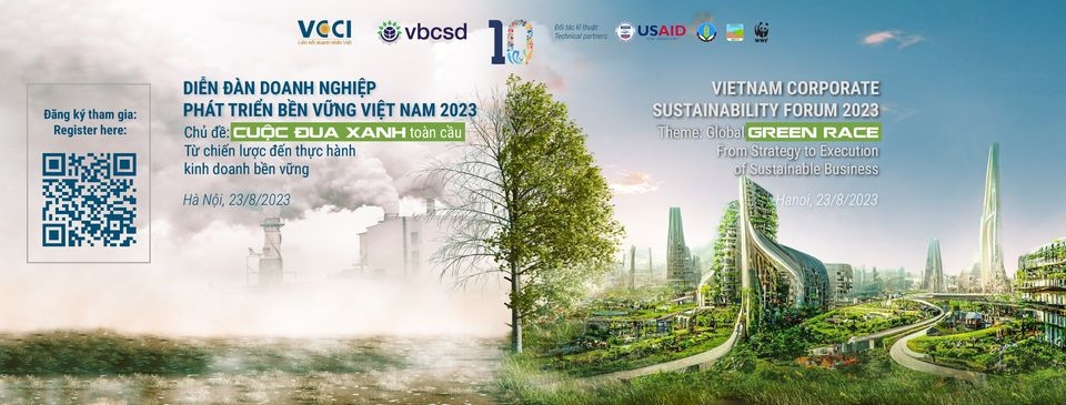 Chuẩn bị diễn ra Diễn đàn VCSF 2023 “Cuộc đua xanh toàn cầu: Từ chiến lược đến thực hành kinh doanh bền vững”