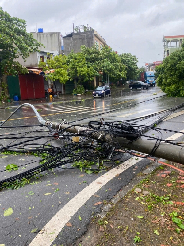 Tập trung ứng phó khắc phục thiệt hại do bão số 3 để sớm cấp điện trở lại