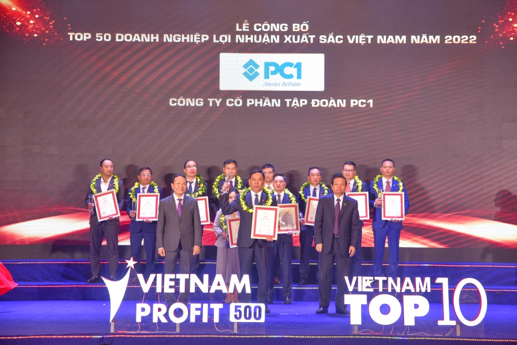 PC1 năm thứ 5 liên tiếp vào Top 50 doanh nghiệp lợi nhuận xuất sắc nhất Việt Nam