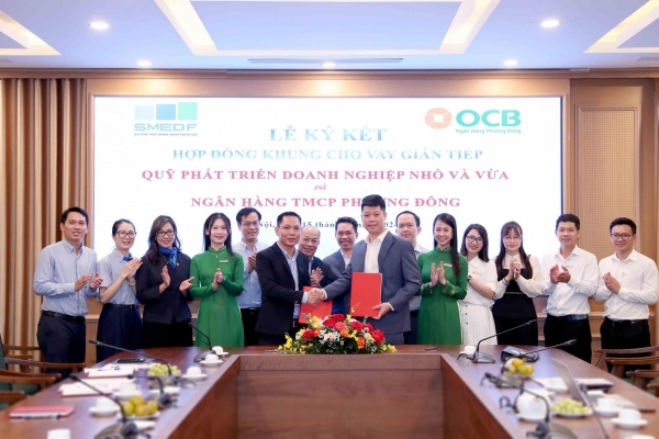 Quỹ Phát triển Doanh nghiệp nhỏ và vừa hợp tác với Ngân hàng Phương Đông triển khai cho vay gián tiếp đối với DNNVV
