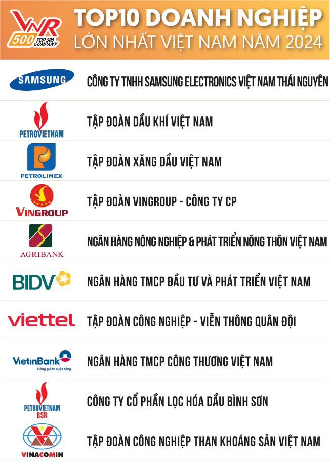 Triển vọng tăng trưởng Top 3 ngành kinh tế tiềm năng năm 2024-2025 dưới góc nhìn doanh nghiệp Top 500VNR