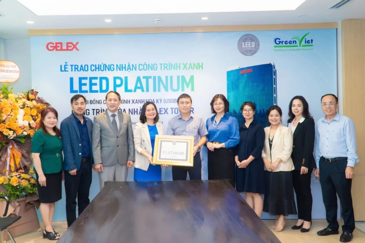 GELEX Tower đạt chứng nhận công trình xanh LEED Platinum