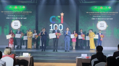 Nestlé Việt Nam 2 năm liên tiếp được bình chọn là doanh nghiệp bền vững nhất Việt Nam