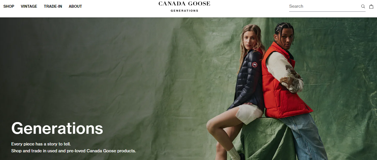 Nền tảng thương mại điện tử quần áo tái chế của nhãn hàng thời trang Canada