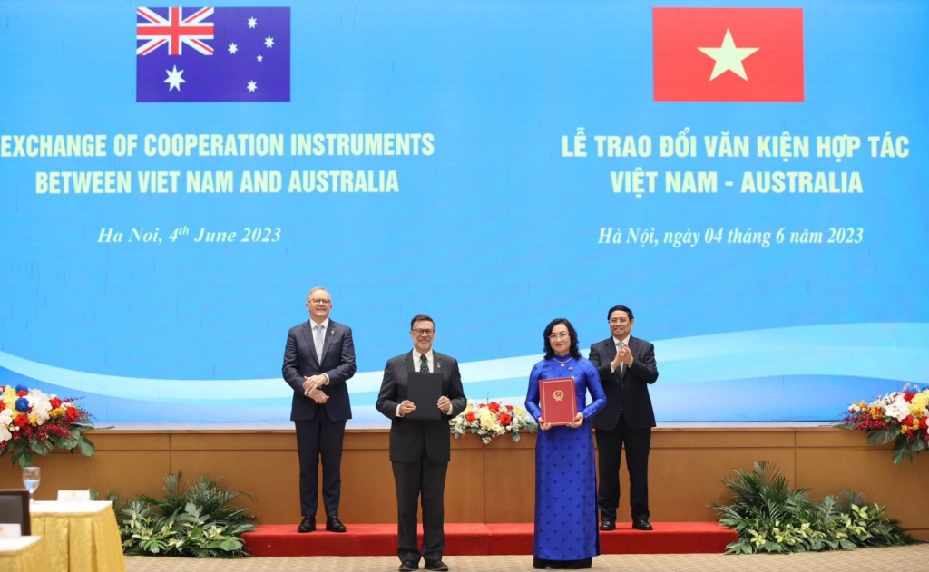 Thành lập cơ chế Đối thoại cấp Bộ trưởng về Thương mại giữa Việt Nam và Australia