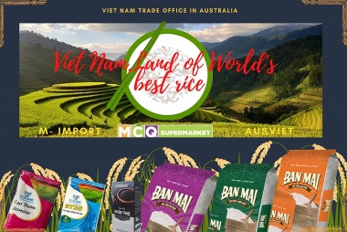 Hơn 10.000 người tiêu dùng Úc sẽ được mời dùng thử gạo Việt Nam