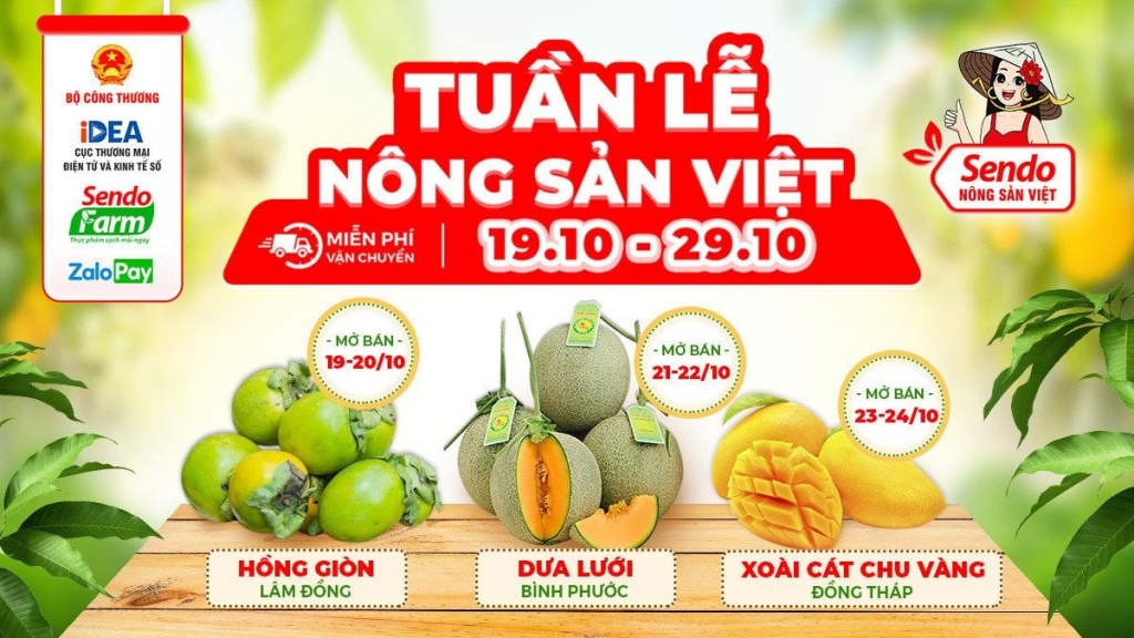 Tiếp tục đẩy mạnh hoạt động tiêu thụ nông sản Việt trực tuyến